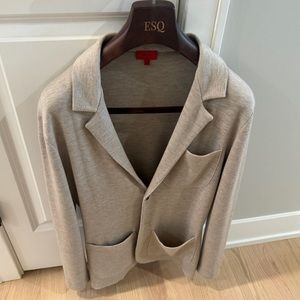Isaia Wool Sweater Jacket